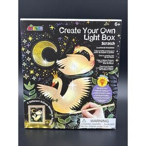 Avenir Create Your Own Light Box Scratch Kit for Kids, LED, 8 Scenes, Ages 6+